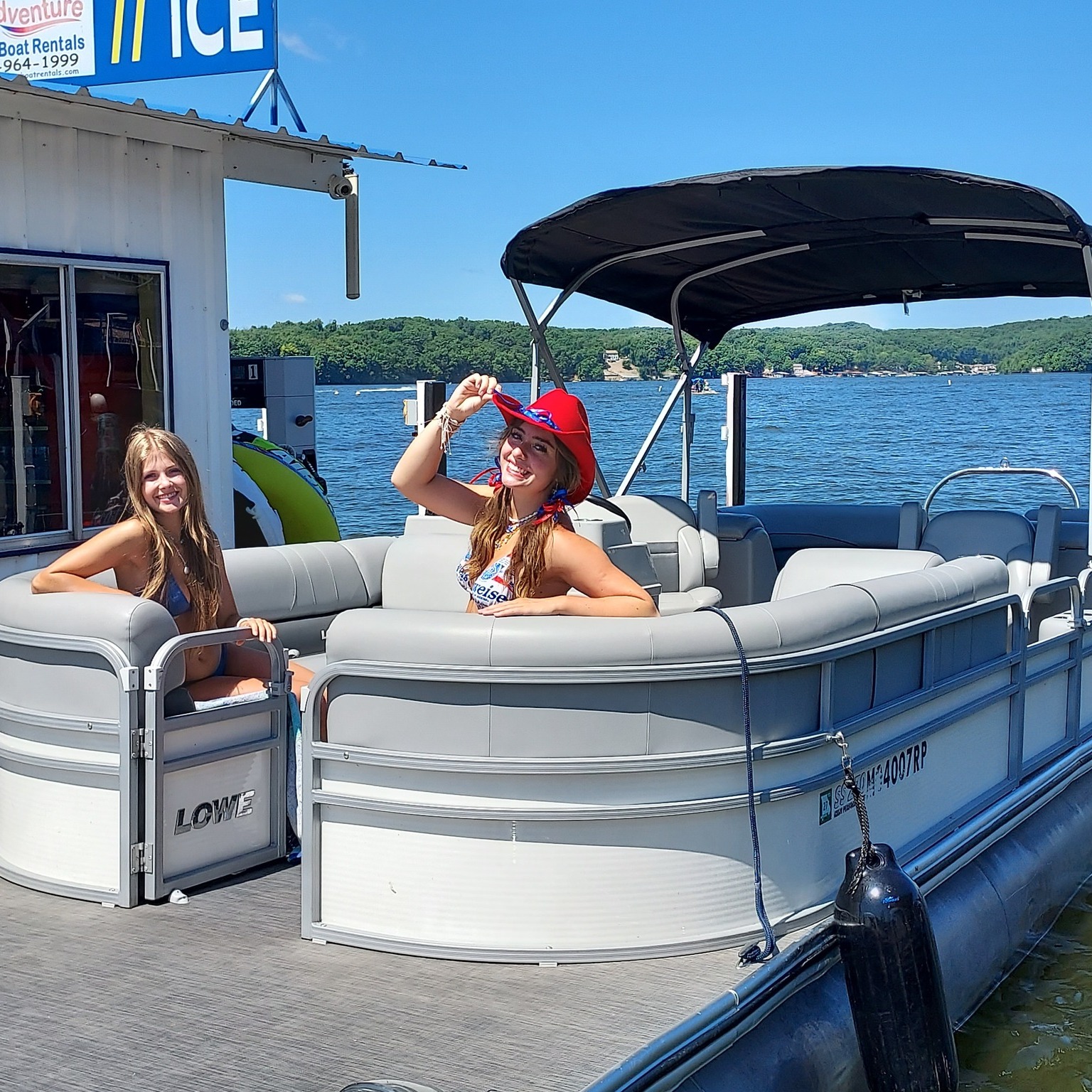 Howdy from our dock gals!